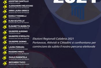 [EVENTO] 29/4 Focus CAMPAGNA ELETTORALE 2021 Regionali Calabria